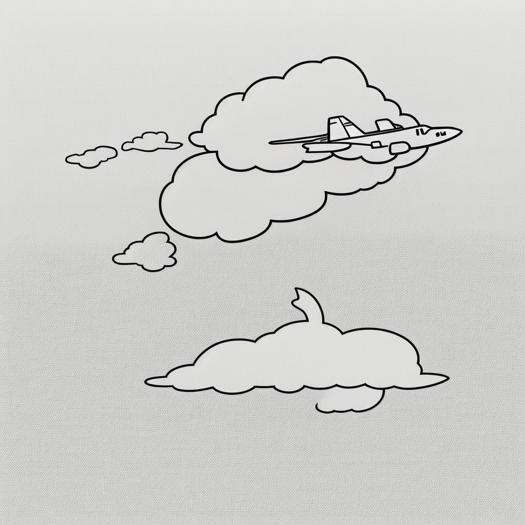 Explore Stunning Airplane Line Art for Coloring Books
