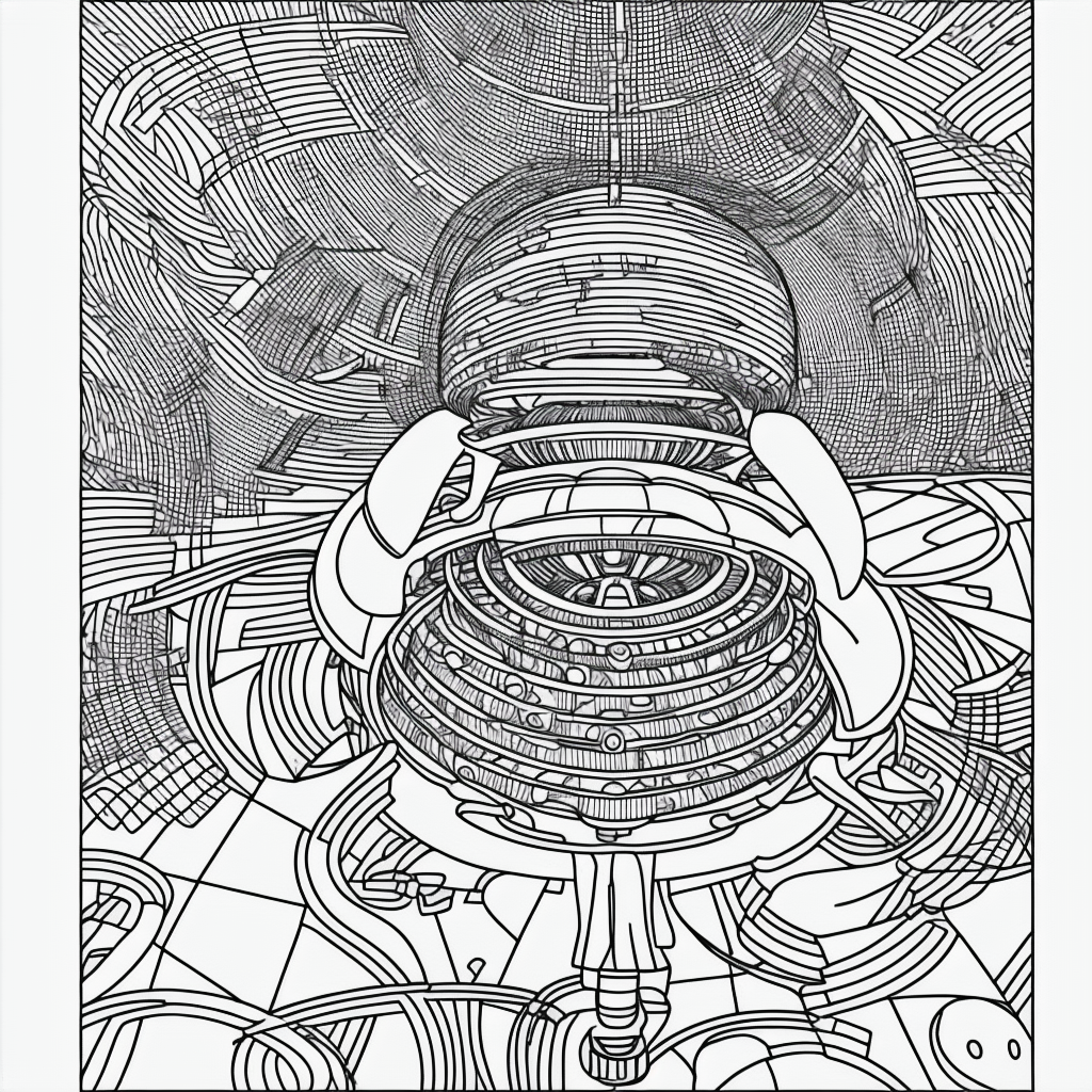 Explore Alien and UFO Line Art for Coloring Fun