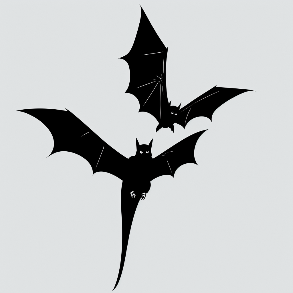 Explore the Art of Bat Flying Line Art Coloring Pages