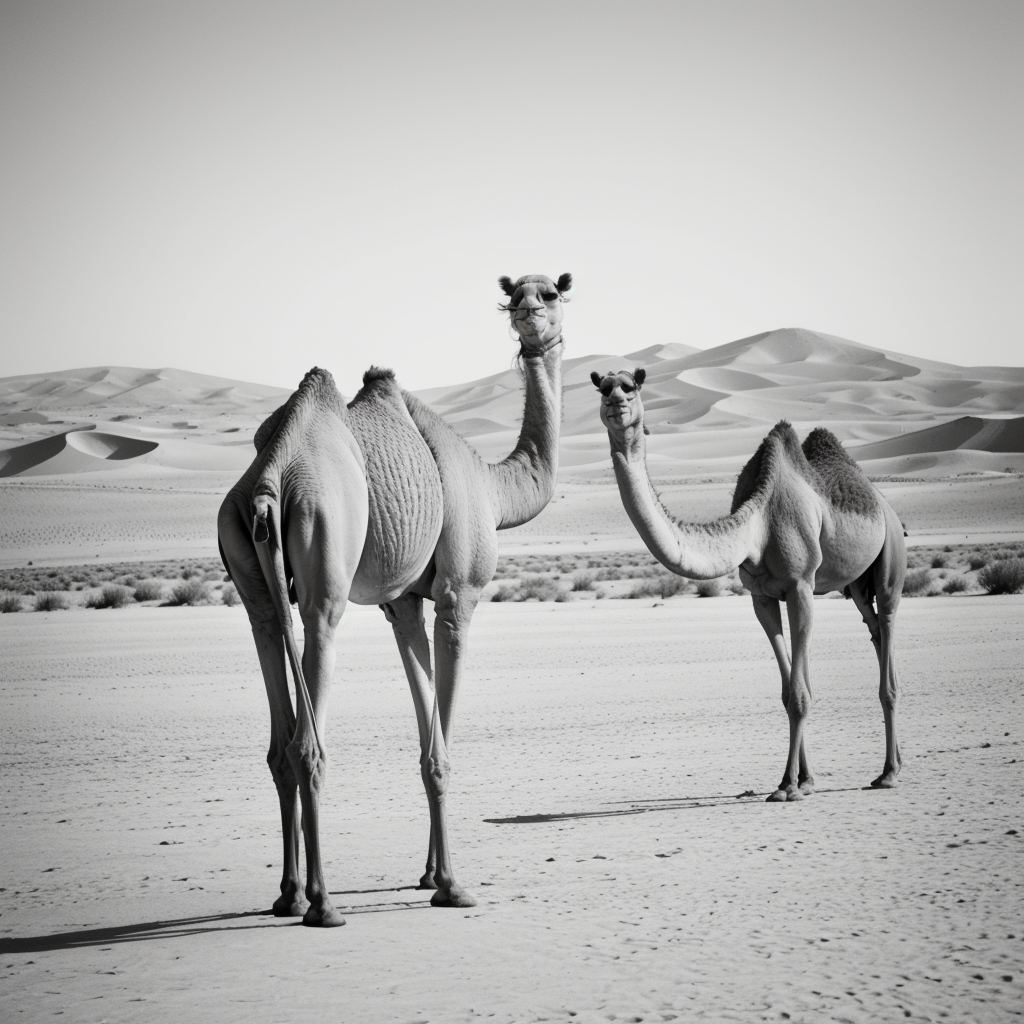 Explore Camel Desert Line Art for Coloring Books