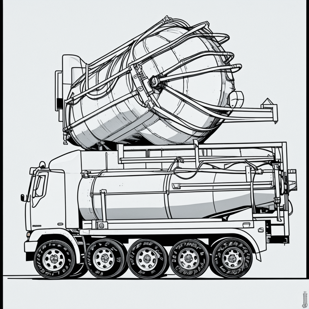 Explore Cement Truck Coloring Pages: Creative Outlines