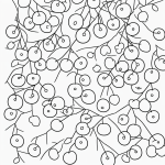 A simple black and white cherry cartoon line art with clean outlines, perfect for coloring book enthusiasts seeking creativity and relaxation.