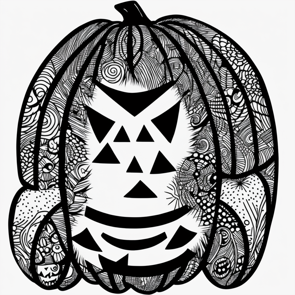 Create Your Own Halloween Pumpkin Coloring Art