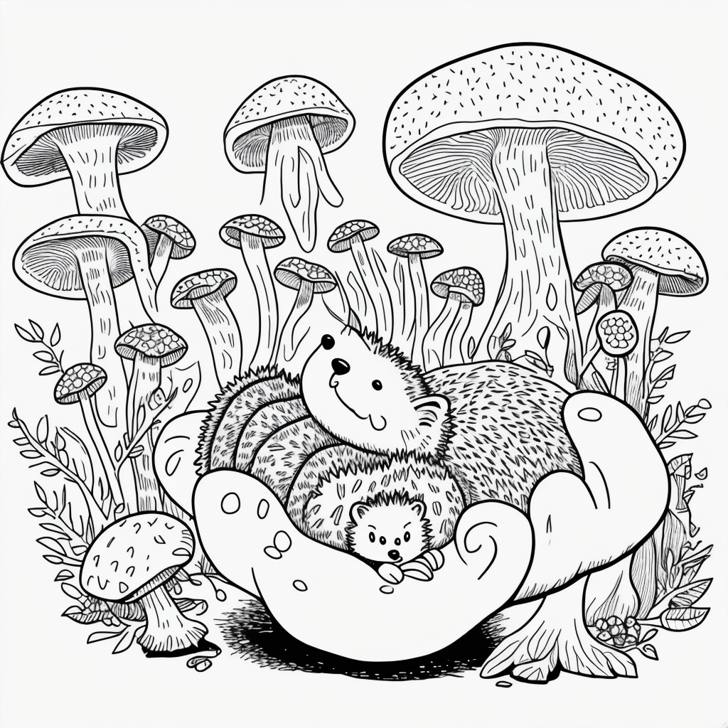 Discover Charming Hedgehog Coloring Pages for Relaxation
