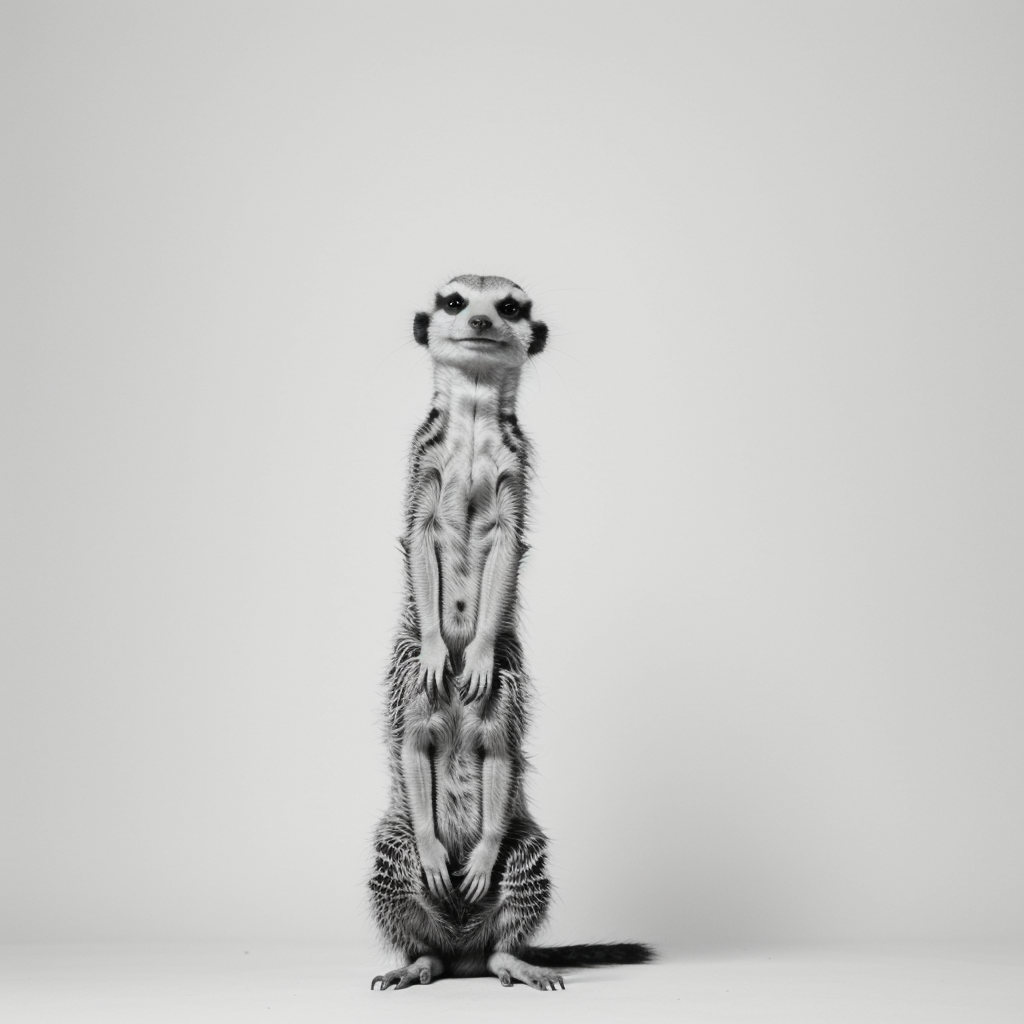 Enjoy Meerkat Line Art for Your Coloring Books