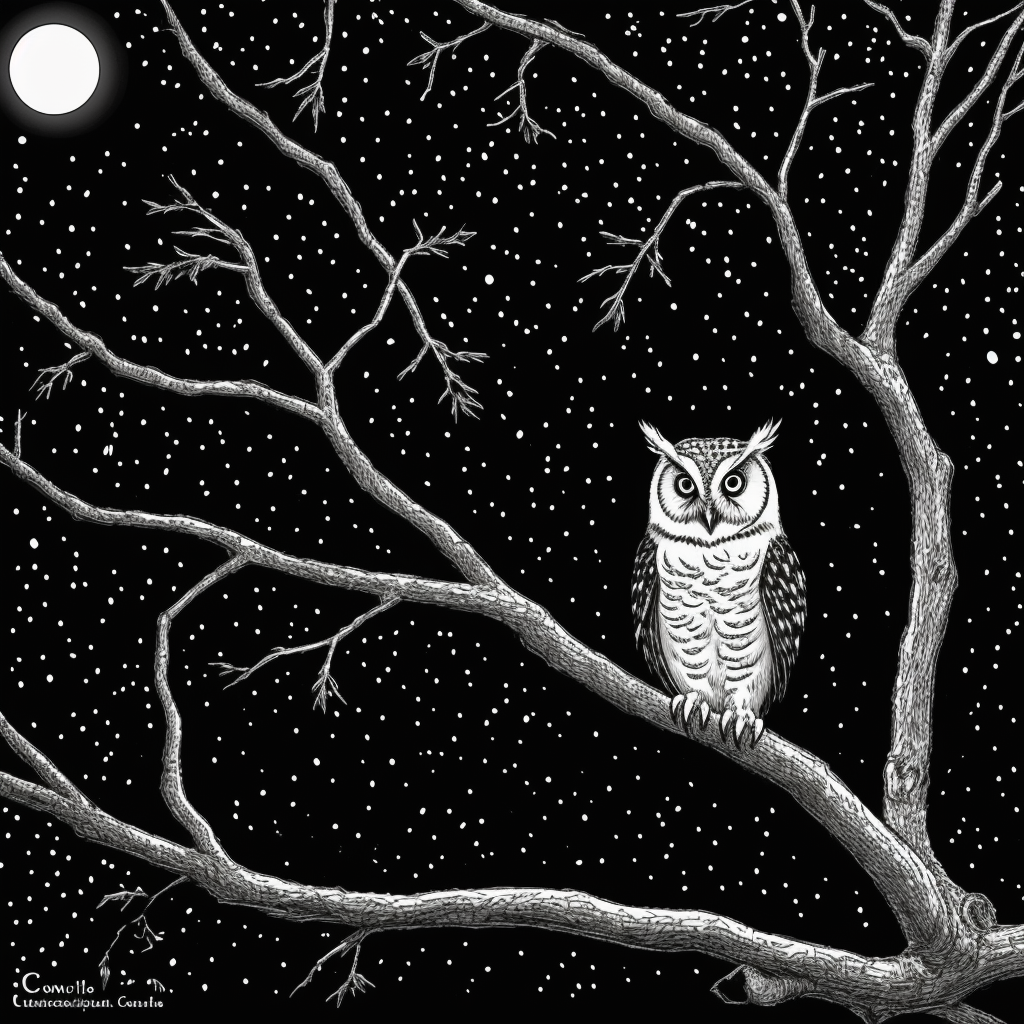 Explore a Stunning Owl Coloring Book Illustration