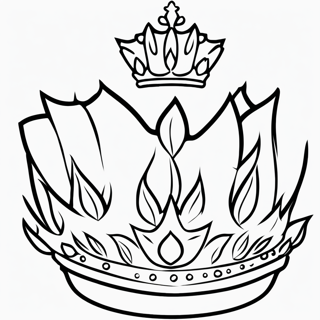 Enchanting Princess Line Art: Perfect for Coloring Fun