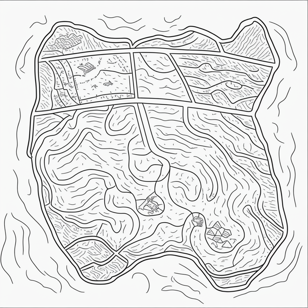 Create Your Own Treasure Map with Simple Line Art