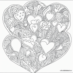 A simple black and white Valentine's Day coloring page for kids featuring hearts and envelopes, designed with clear outlines for easy coloring and creative fun.