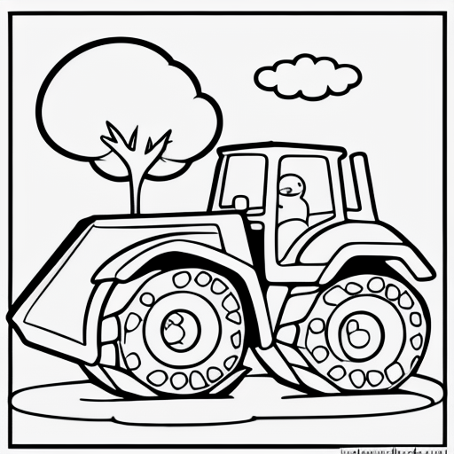 Engage Kids with Bulldozer Coloring Page Fun